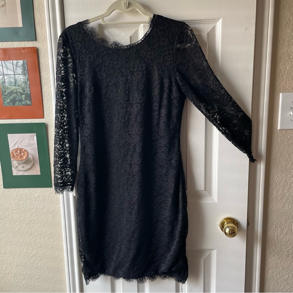 NWT black lace dress!
